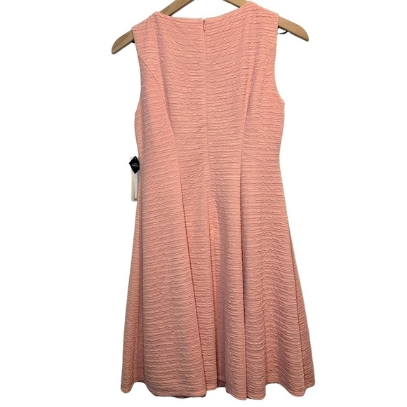 NWT Studio One Crystal Pearl Embellished Sleeveless A-line Blush Pink Dress 4P - Picture 2 of 7